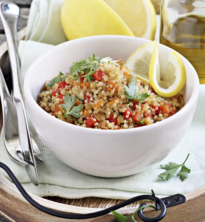 Salade de quinoa et de légumes