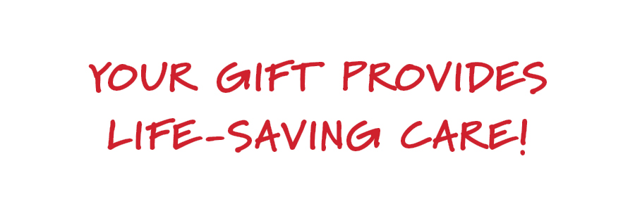 Your Gift Provides Life-Saving Care!